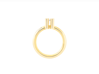 AUGUST ring in 18k yellow gold, diamond