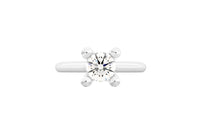 DAINA ring in 950 platinum, diamond