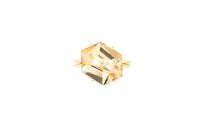 KLAR ring in 18k yellow gold, citrine