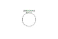 KLAR OOAK ring in 950 platinum, tourmaline and diamonds