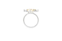 KLAR OOAK ring in 950 platinum, tourmaline and diamonds