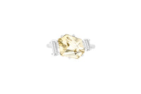 KLAR OOAK ring in 950 platinum, tourmaline and diamonds