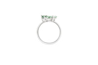KLAR OOAK ring in 950 platinum, tourmaline and diamond