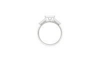LIGHT/BEAM ring in platinum 950, diamonds