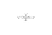 LIGHT/BEAM ring in platinum 950, diamonds