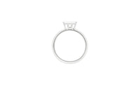 LIGHT/BEAM ring in platinum 950, diamonds