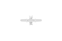 LIGHT/BEAM ring in platinum 950, diamonds