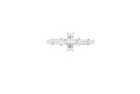 LIGHT/BEAM ring in platinum 950, diamonds