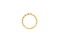 STADION ring in 18k yellow gold, diamonds