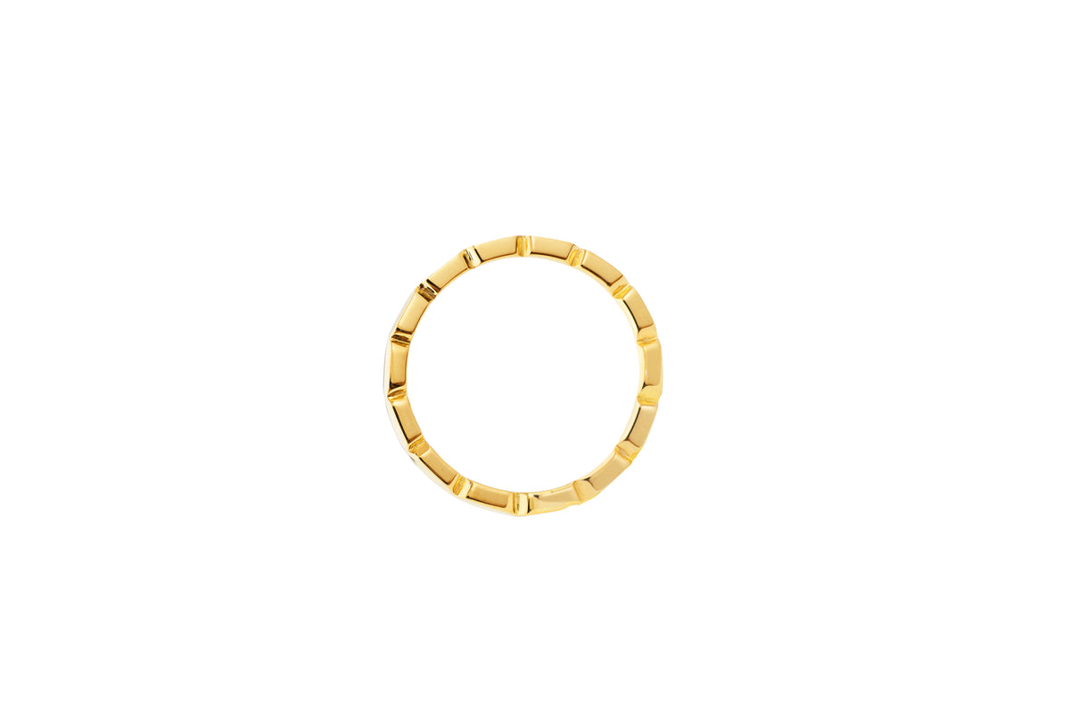 STADION ring in 18k yellow gold